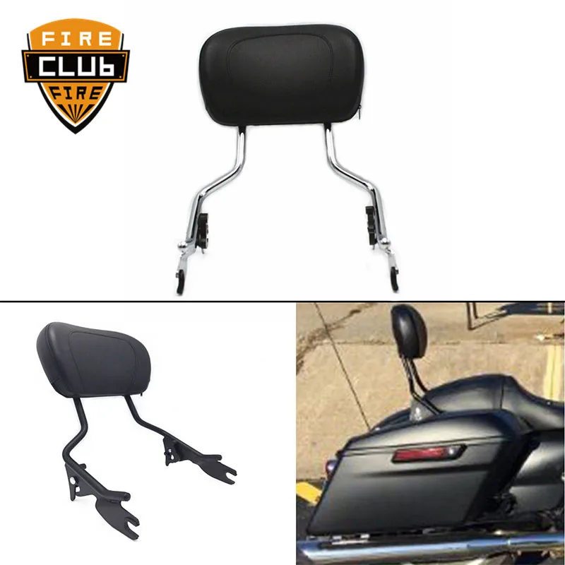 For Harley Touring Road King Electra Street Glide FLHR FLHX FLHT 09-19 Motorcycle Detachable Backrest Sissy Bar Luggage Rack For Harley Touring Road King Electra Street Glide FLHR FLHX FLHT 09-19 Motorcycle Detachable Backrest Sissy Bar Luggage Rack