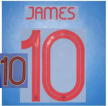 

2019 Colombia James Nameset James Rodriguez Printing Heat Transfer Patch