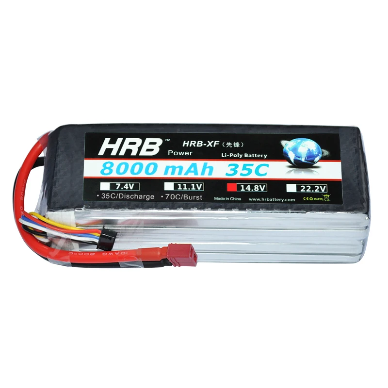

HRB AKKU 4S 14.8V 8000mah 35C LiPo Battery Traxxas for RC Helicopter Airplane Car Boat UAV FPV