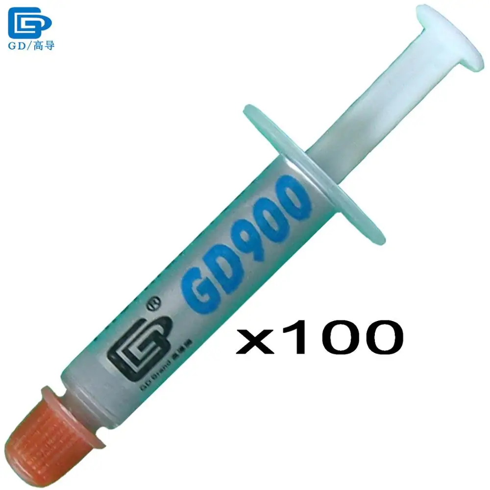

GD900 Thermal Grease Paste Silicone Plaster Heat Sink Compound 100 Pieces High Performance Net Weight 1 Gram For CPU Cooler SSY1