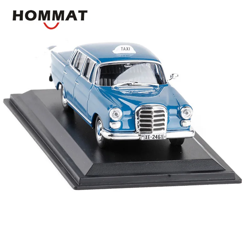 

HOMMAT Simulation 1/43 Vintage 200D 1965 Athens Taxi Cab Alloy Diecast Toy Vehicle Car Model Collection Cars Toys For Children