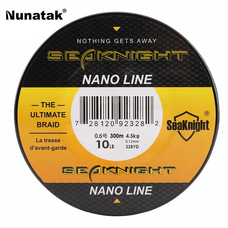 Леска рыболовная многонитевая Seaknight nano 4 провода 300 м 10LB|strong line|fishing linejapan multifilament |