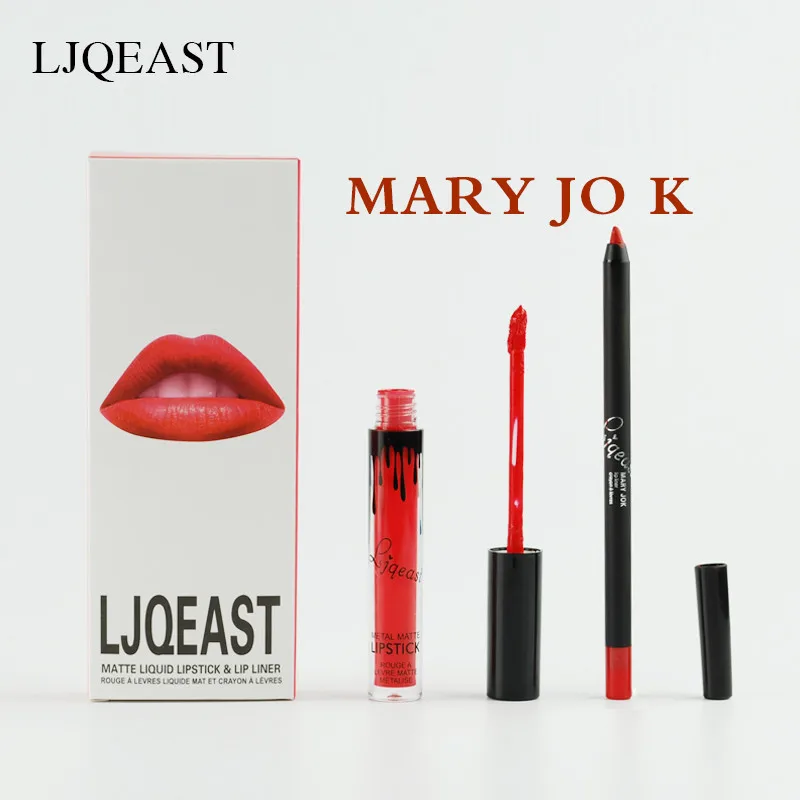 

LJQEAST Matte Liquid Lipstick tint lips Cosmetics waterproof frosted lip gloss kilie lipstick mate lipstick makeup LipGloss