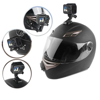

HOBBYINRC Safety J Type Buckle Fixed Bracket Motorcycle Helmet Mount Holder Clip for DJI Osmo Action/FOR GoPro Camera