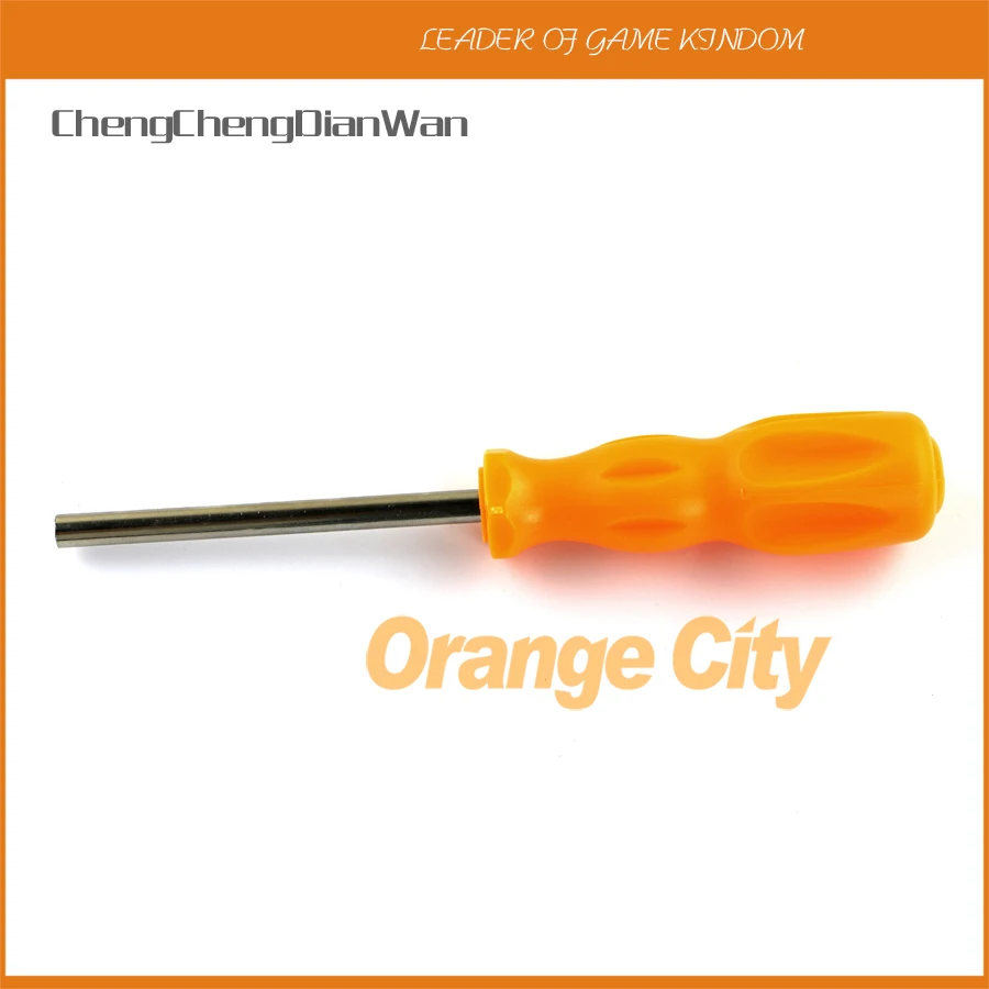 

ChengChengDianWan Orange Handle Security Bit 4.5mm Hexagon Screwdriver 4.5 Open Tool Gamebit Screw for NGC SFC NES Gameboy