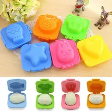 6 Pcs/Set New Boiled Egg Rice Sushi Mold Bento Maker Sandwich Cutter Decorating Mould Mold Kitchen Tools New Arrival