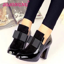Women Real Natrual Genuine Leather High Heel Boots bowknot Winter Ankle Boots Footwear ladies high heels Shoes R4549 Size 34-43