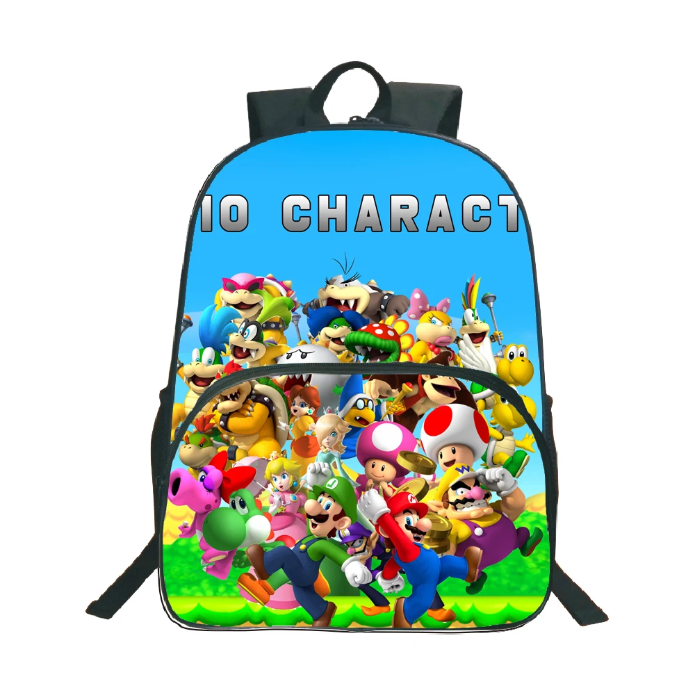 Рюкзак Супер Марио популярный школьный рюкзак Детский Повседневный рюкзак для мальчиков и девочек рюкзак для студентов подарок - Цвет: 15