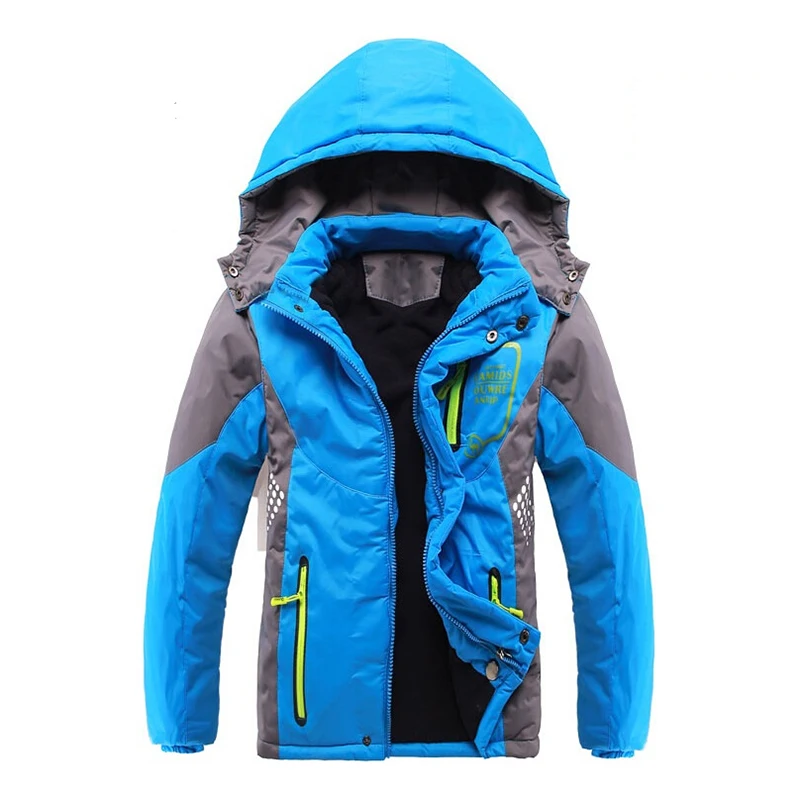 

Children Outerwear Warm Coat Sporty Kids Clothes Double-deck Waterproof Windproof Thicken Boys Girls Jackets Autumn and Winter