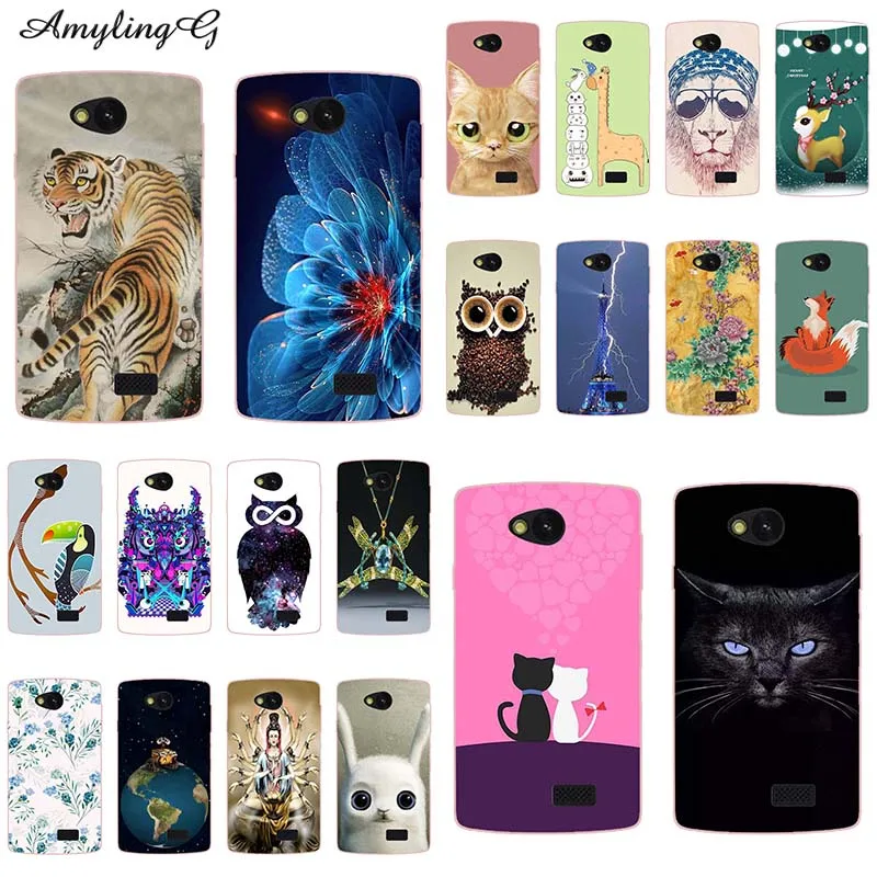 

Soft Silicone Phone Case for LG F60 D390 D390N MS395 D392 Case fashion Cat Cover Skin Housing Back Cover Hoods Animal Funny