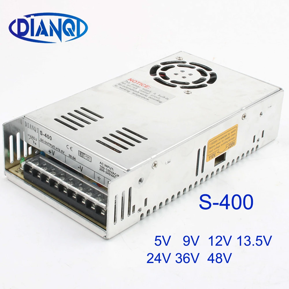 DIANQI S 400 12 48 5 AC DC импульсный источник питания для светодиодной ленты светильник 24 в