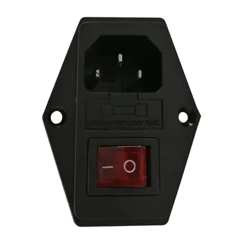 

Tronxy 3D Printer Parts AC Power Socket 250V 10A 3 Terminal Power Socket with Fuse Holder 3d tool repuestos impresora 3d part
