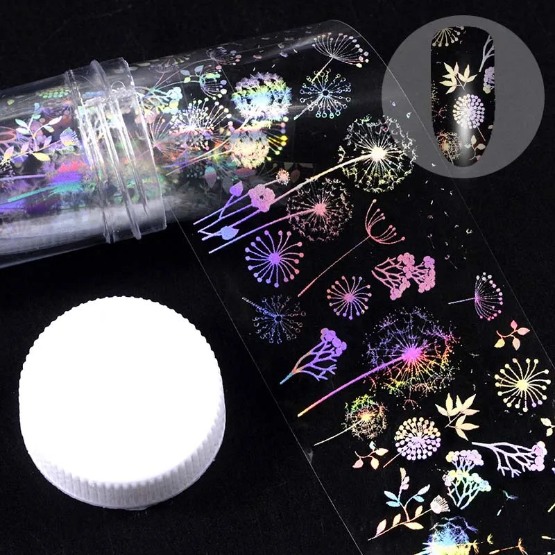 

Holographic Nail Foil Transfer Stickers Rocket Fireworks Butterfly Design Sliders For Nail Art Decoration Tips Manicure Tool