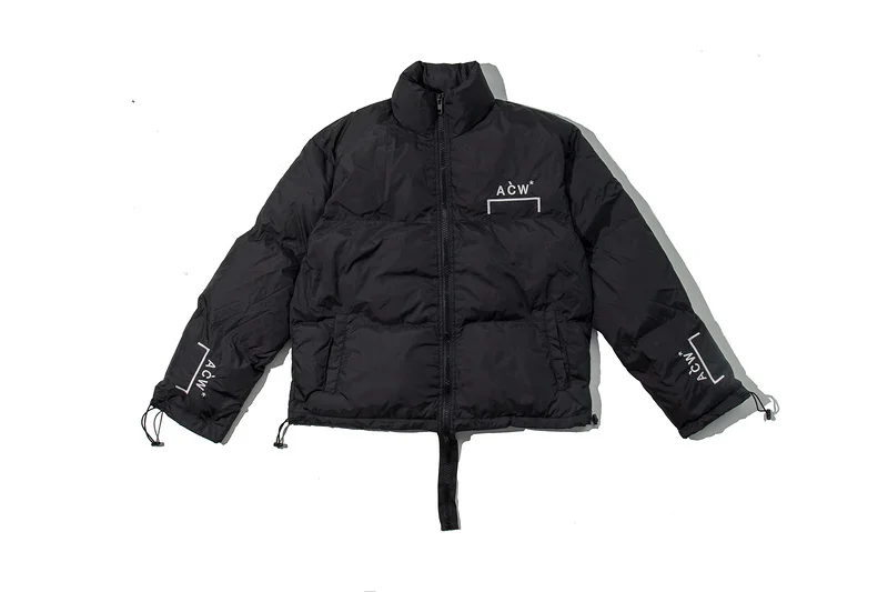 Зима лучшее качество ACW логотип вышивка стеганая куртка пальто хип-хоп теплый стиль мужская хлопковая стеганая куртка ACW уличная одежда