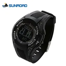 SUNROAD Multifunctional Weather Forecast Watch Barometer Altimeter Thermometer Sports LCD Digital Display Fishing Watches 8202