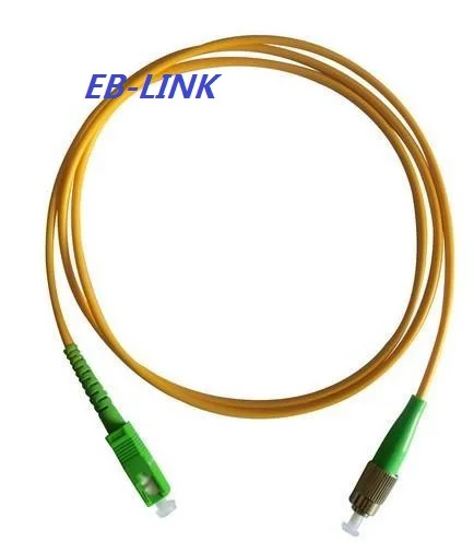 

New 5Meters Simplex, SC/APC-FC/APC,Singlemode 9/125,Optical Fiber Cable Patch Cord Junmper,SC to FC