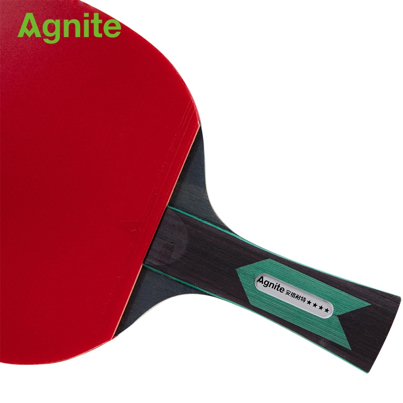 Agnite أربعة نجوم تنس الطاولة مضرب المهنية التدريب المنافسة بينغ بونغ الكرة يفطر طلقة واحدة داخلي F2314/ f2324
