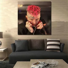 Red Hair Lil Peep Wall Art Canvas Posters Prints Painting Wall Pictures For Office Living Room Home Decor Accessories Artwork HD