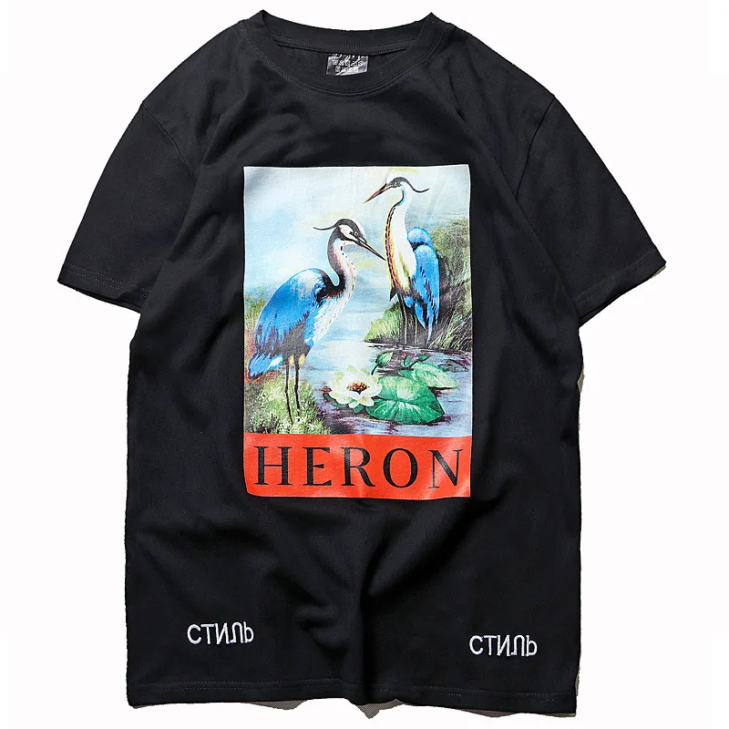 2019WF Новая высококачественная футболка Heron Preston для мужчин и женщин модная уличная