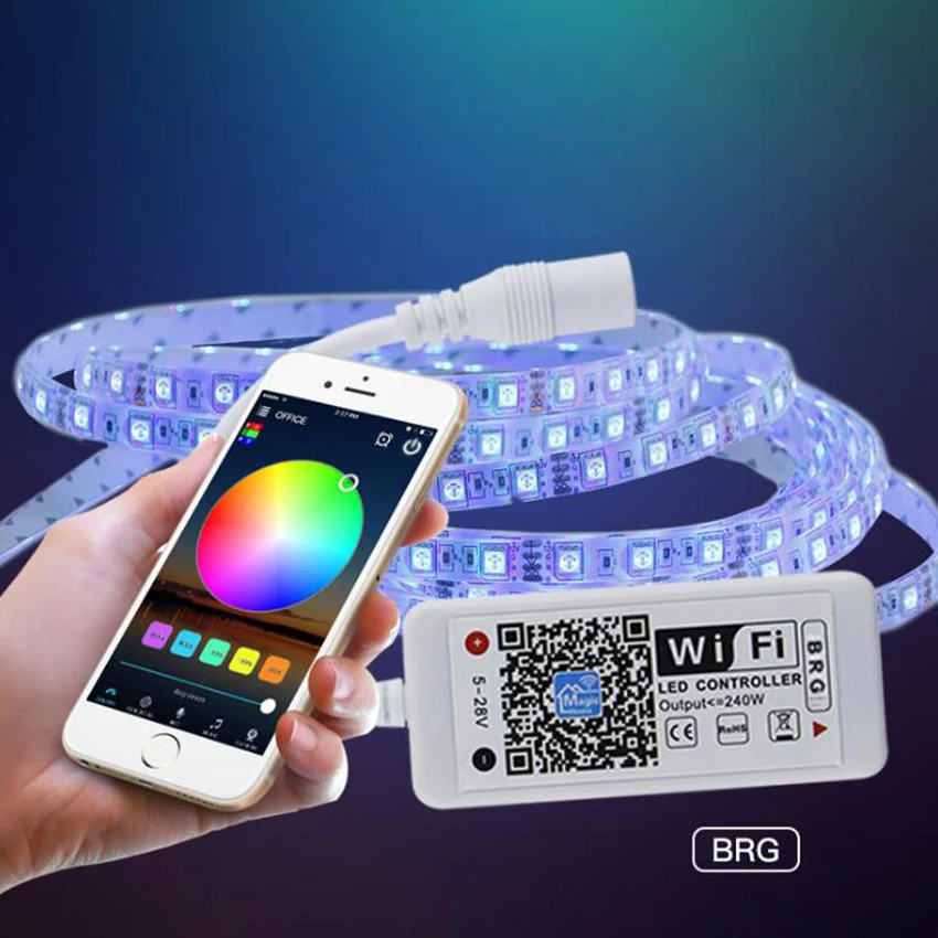 

WIFI LED Controller DC 9V-28V Mobile app remote control smart With Android IOS APP Controller for LED Strip