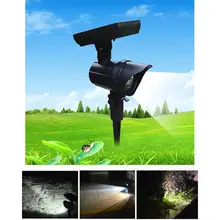 HobbyLane Светодиодная лампа для лужайки на солнечной батарее открытый сад дорожка газон светильник светодиодный Солнечный палка светильник s уличный светильник украшение