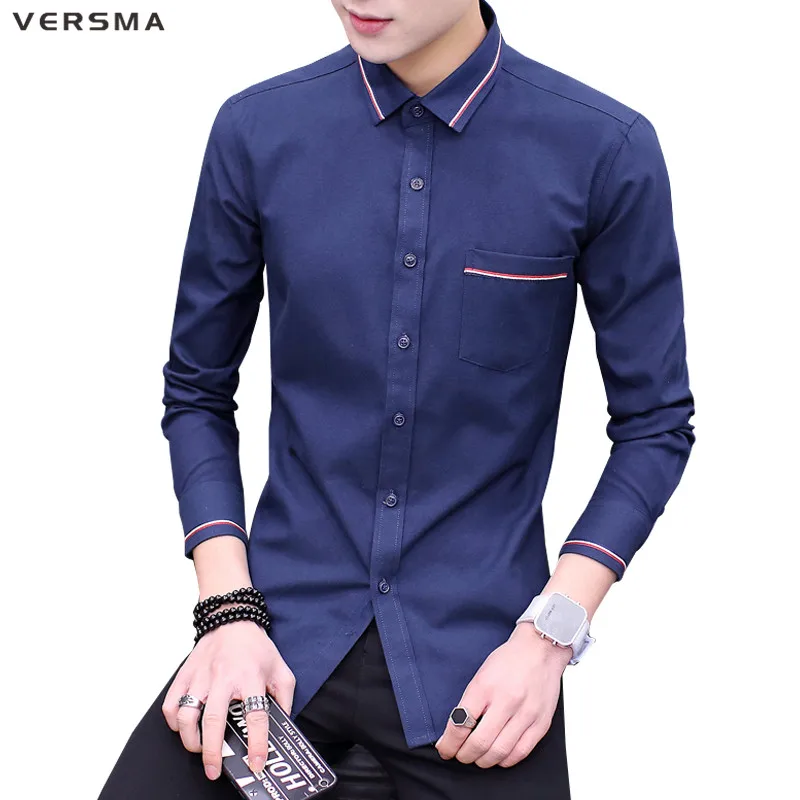 Buy VERSMA High Quality Shirts Men Brand clothing