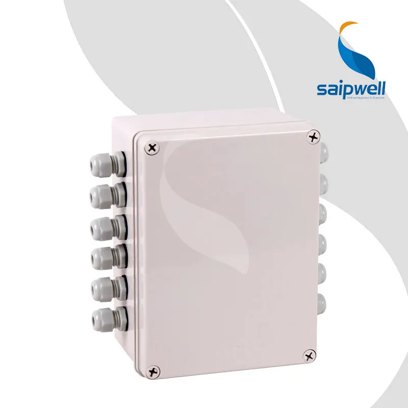 

Saipwell Plastic Enclosure, IP66 Project box,Plastic Waterproof Box Plastic Enclosure with Water Joint and Terminal 150*200*100