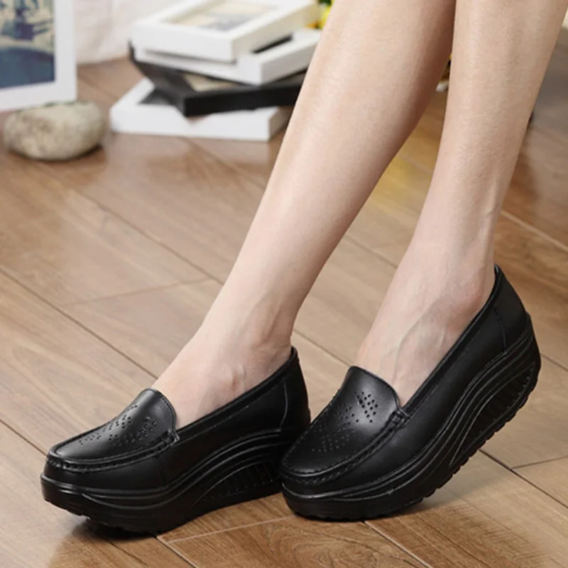 

2019 Summer Women Flat Platform Shoes Woman lady platform comfortable Mary Jane Flats shoes Hollow comfort for zapatos de mujer