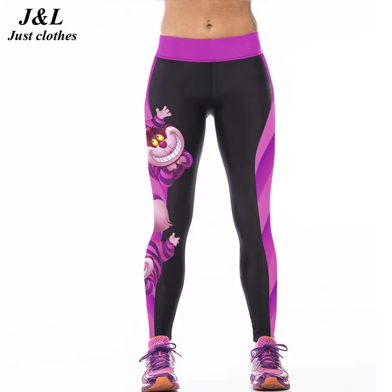 JLZLSHONGLE супер Новые Сексуальные женские для фитнеса леггинсы, штаны для тренировки тигр 3D принт 22 стиля пуш-ап эластичные тонкие леггинсы - Цвет: A14