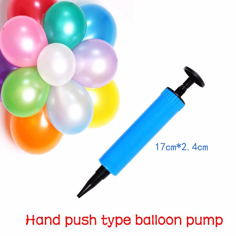

Multicolor 1PC Balloon Pump Air Pump Small Plastic Hand Needle Ball Party Balloons Inflator Useful Balloon Decoration Tools