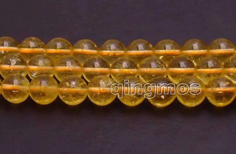 

SALE Big 10mm Round Natural Yellow Crystal Loose Beads Strand 15''-los730 Wholesale/retail Free ship