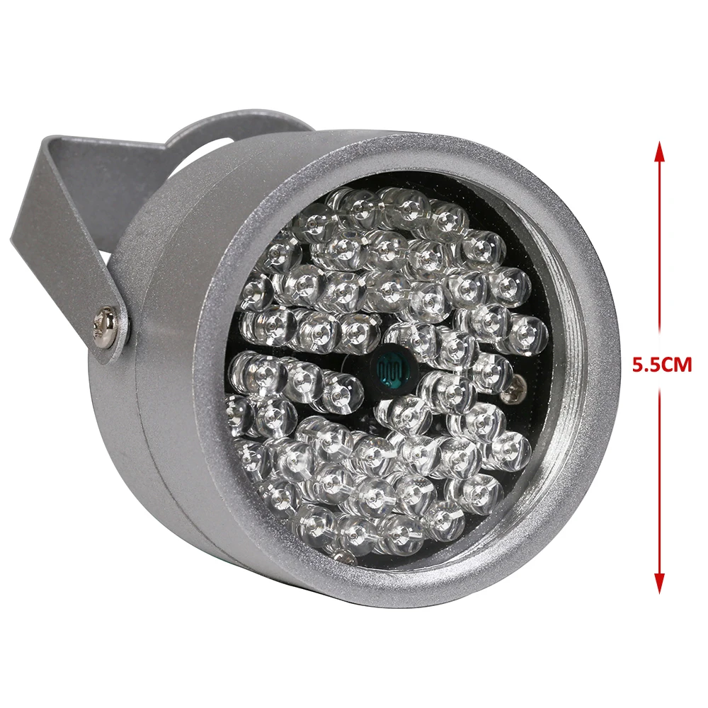 AZISHN CCTV 48IR LEDS illuminator Light Infrared Night Vision metal waterproof Fill Light for Surveillance camera ir led illuminator,ir led illuminator light