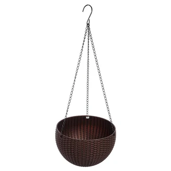 

Hanging Plant Flowers Resin Pot Floral Basket Holder Container Home Office Decor Home Garden Supplies