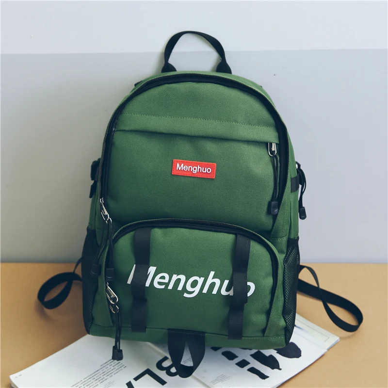2017 Fashion School bag Waterproof Nylon Men Backpack Bag Women Mochila Escolar Travel Bag Rucksack Trekking Bag Menghuo Brand (22)