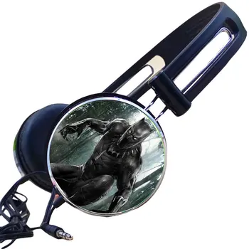 

Custom Manga Wholesale Black Panther Comics Cosplay Headphone Adjustable HIFI Sport Headphones Gaming Headset Stereo Headphones