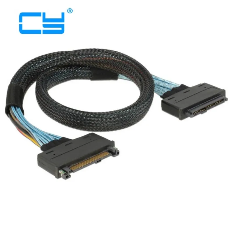 

U.2 U2 SFF-8639 NVME PCIe SSD Cable Male to Female Extension 50cm 68pin