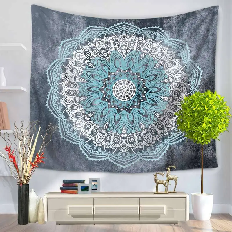 RUBIHOME Hanging Wall Tapestry 3D Design Geometry Mandala Home Decor Yoga Beach Towel Throw Rug Blanket Camping Tent Travel Pad