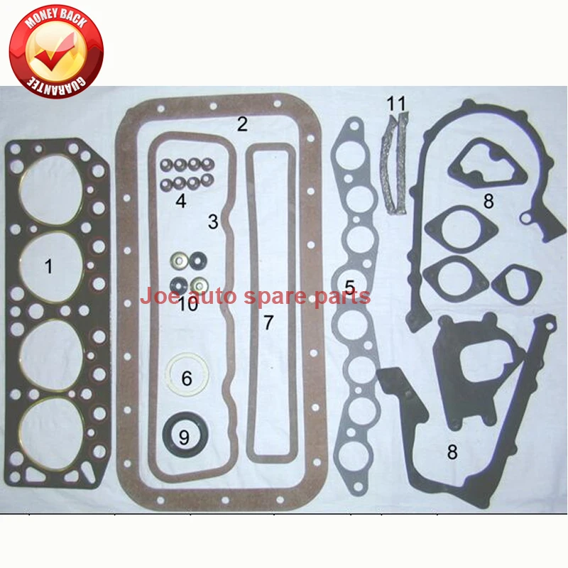 Полный комплект прокладок двигателя 12R 12RJ для Toyota Corona Hilux Hiace ToyoACE Daihatsu TAFT 1.6L 04111 31030