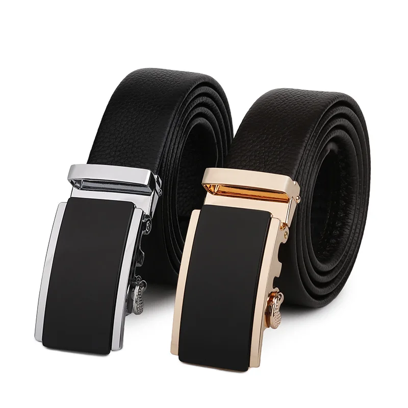 2017 New Brand Genuine Leather belts for men metal automatic buckle ...