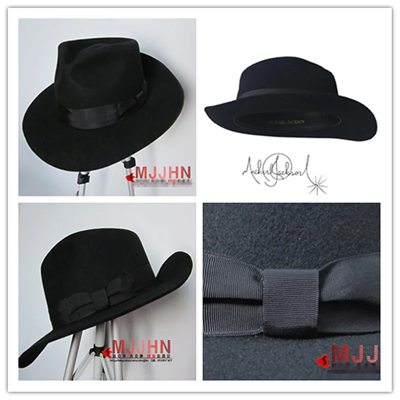 Fedora cappello retrò in lana nera di Michael Jackson per i fan di MJ con  nome dolce formale|retro hat|fedora blackblack fedora hat - AliExpress