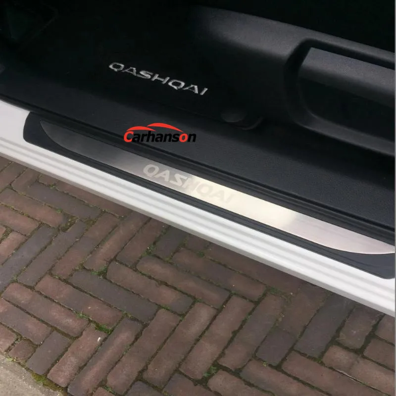 Аксессуары для Nissan Qashqai J11 Сталь Пластик порога отделкой Накладка гвардии протектор автомобиля Стикеры для укладки волос