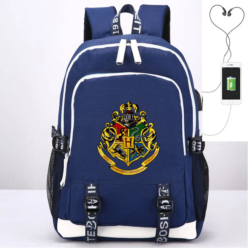 

Ron Weasley Hermione Granger Draco Malfoy Model Toys USB Backpack SchoolBag badge Gift For Children
