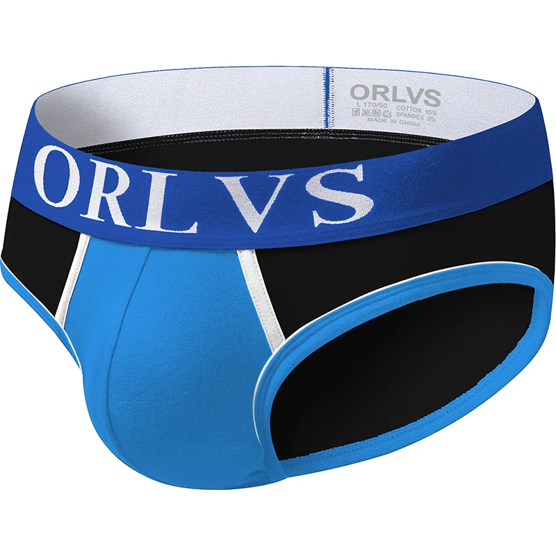 ORLVS 3 шт. сексуальное мужское нижнее белье трусы для геев cueca мужские хлопок
