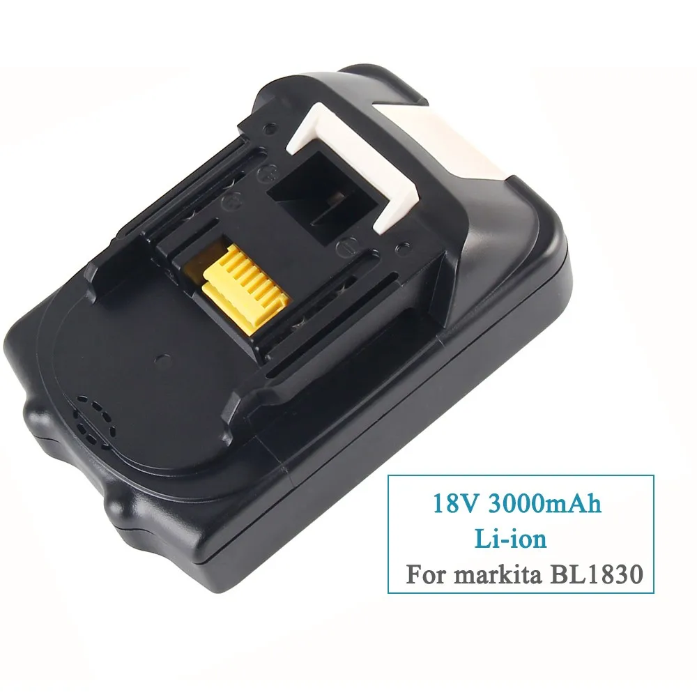 ELEOPTION For Makita 18V Battery 3000mAh Rechargeable Lithium-ion Li-ion Power Tools Batteries for Makita BL1830 BL1835 BL1815 ELEOPTION For Makita 18V Battery 3000mAh Rechargeable Lithium-ion Li-ion Power Tools Batteries for Makita BL1830 BL1835 BL1815