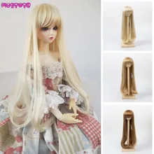 Soft Hair for 1/3 BJD Dolls Long Curly High Temperature Synthetic Khaki Wigs Doll Accessories Soft Hair for 1/3 BJD Dolls Long Curly High Temperature Synthetic Khaki Wigs Doll Accessories