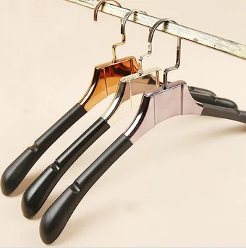 

Hangerworld High Grade Leather Padded Plastic Hanger for Clothes,Man's Style,Square Top (4 pieces/ lot)