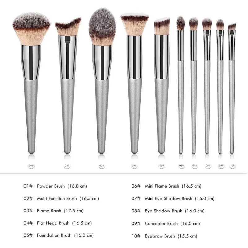 

1PC Champagne Gold Makeup Brush For Cosmetic Face Foundation Powder Eyeshadow Blush