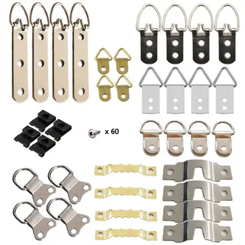 

96pcs/set Picture Photo Frame Hanging Hooks With Screws Kit For Office Home Painting Hanger Assorted Types