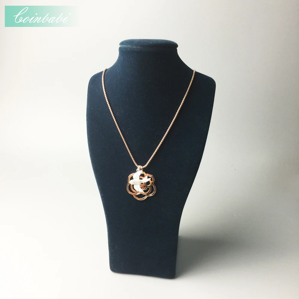 Ожерелье с цветком ласточки модный подарок для женщин ювелирные изделия в