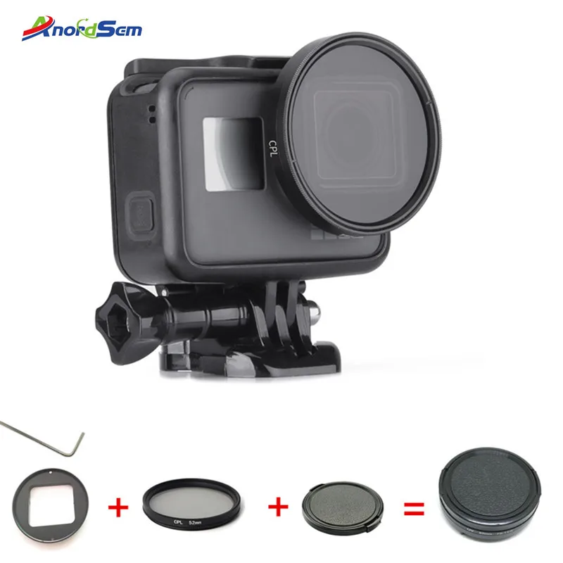 

Anordsem Aluminum Polarizing Filter Circular Polarizer Filter CPL Lens+Lens Cap for GoPro Hero7 5 6 Hero2018 Accessories Mount